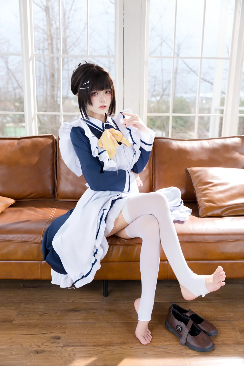 九柒喵 - No.045 枣子姐女仆 [22P-314MB] tg@simisebaisi 【丝足阁】001.webp
